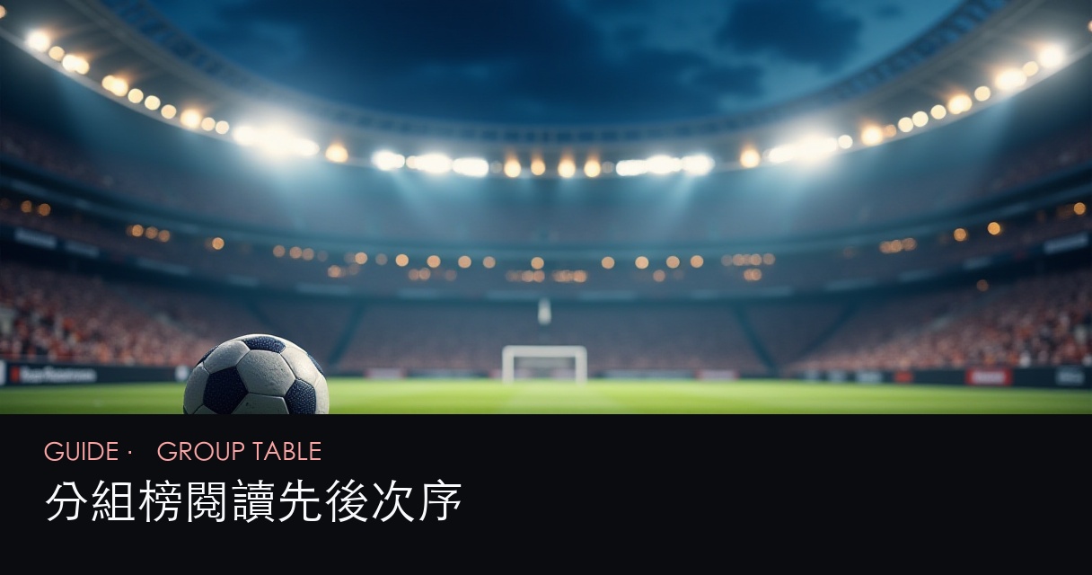 小組賽盤口檢查